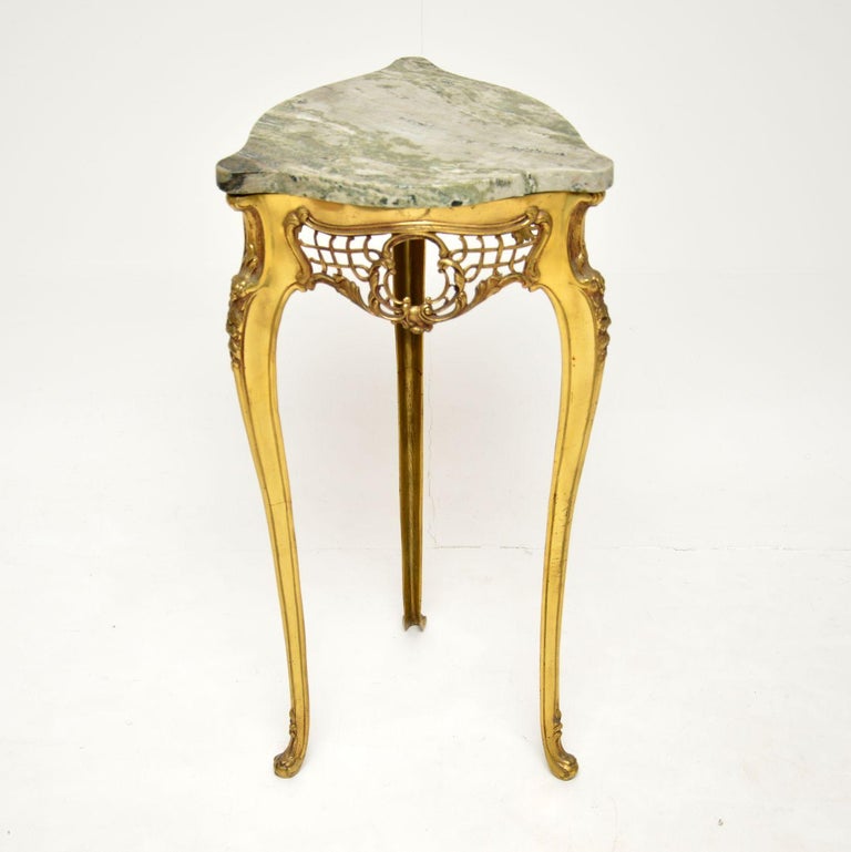 Antique Italian Brass and Marble Side Table at 1stDibs antique brass