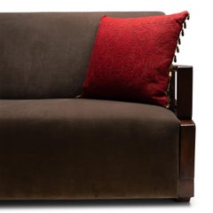 Antique Italian Brocade Throw Pillow