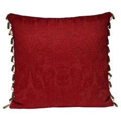 Antique Italian Brocade Throw Pillow