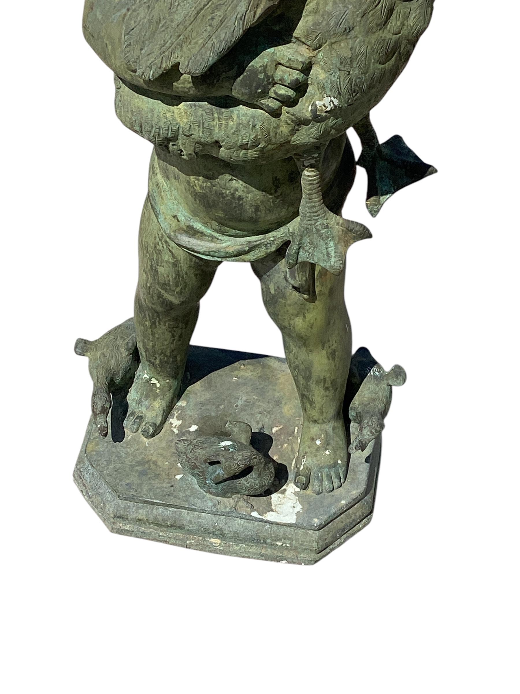 Italiano Fontana antica in bronzo italiano in vendita
