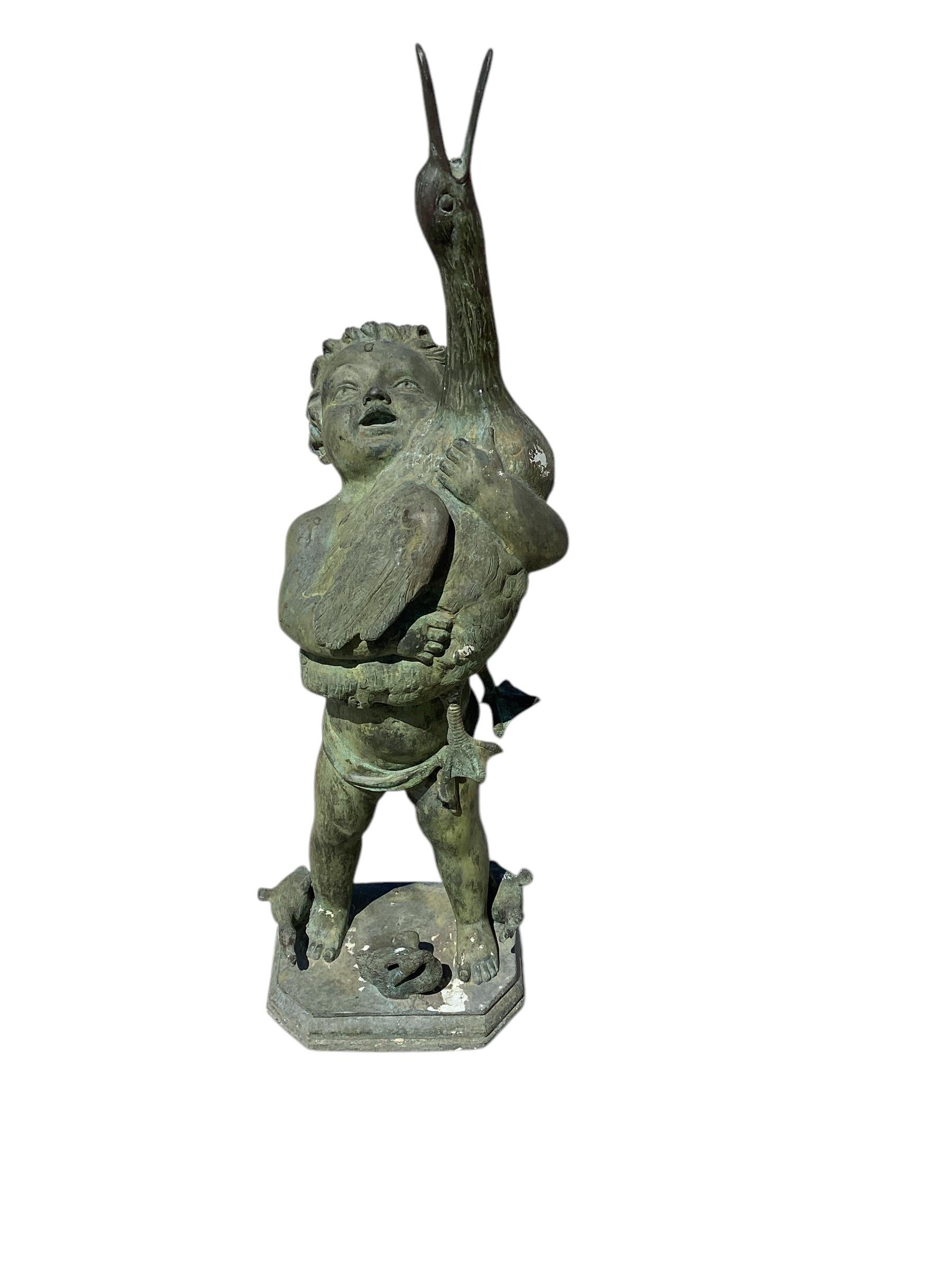 Fontana antica in bronzo italiano in vendita 2