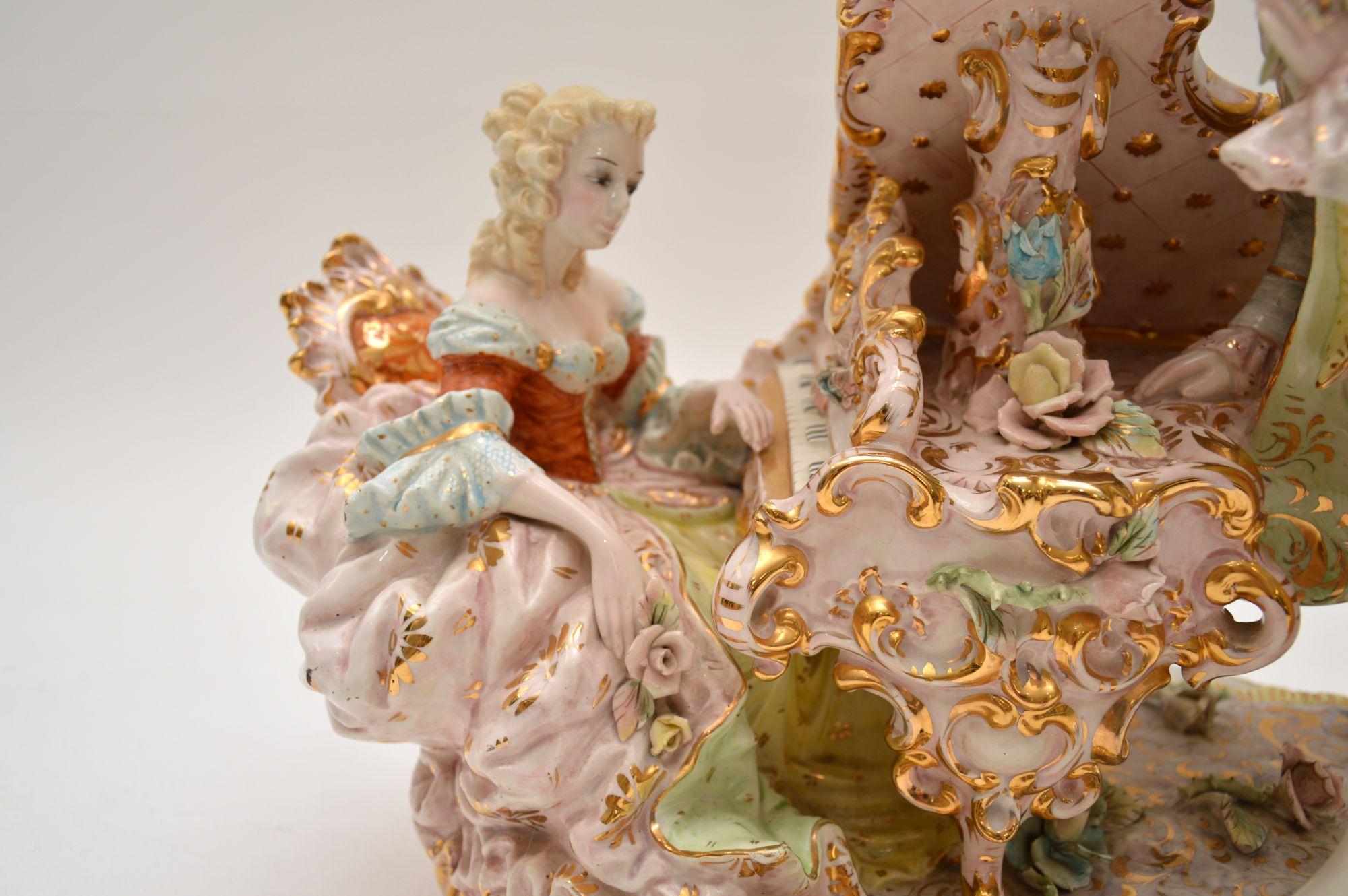 capodimonte porcelain lamp