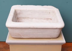 Antique Italian Carrara Marble Basin
