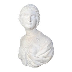 Antique Italian Carrara Marble Bust