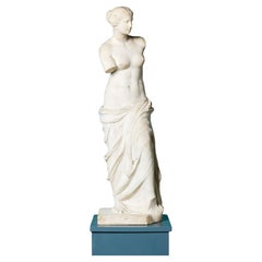 Antique Italian Carved Marble Sculpture of Venus de Milo Sculpture