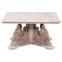 Antique Italian Carved Wood Coffee Table