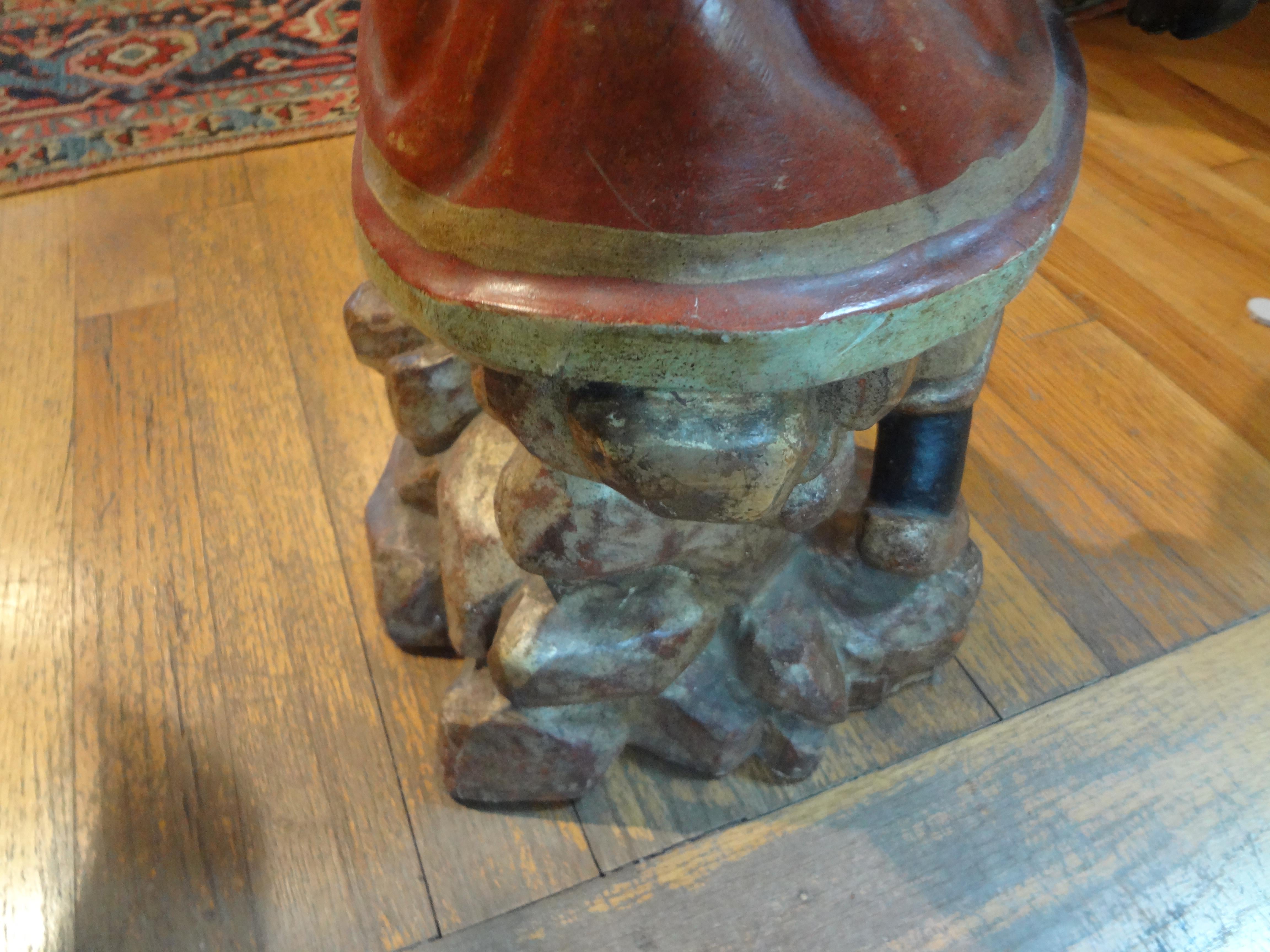Antique Italian Carved Wood Orientalist Table For Sale 2