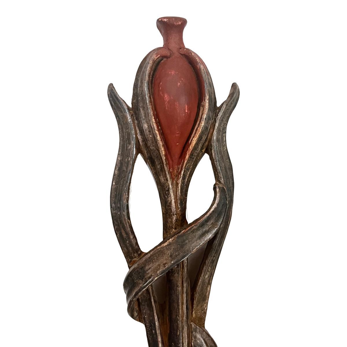 Inizio XX secolo Antiche lampade italiane intagliate in Wood in vendita
