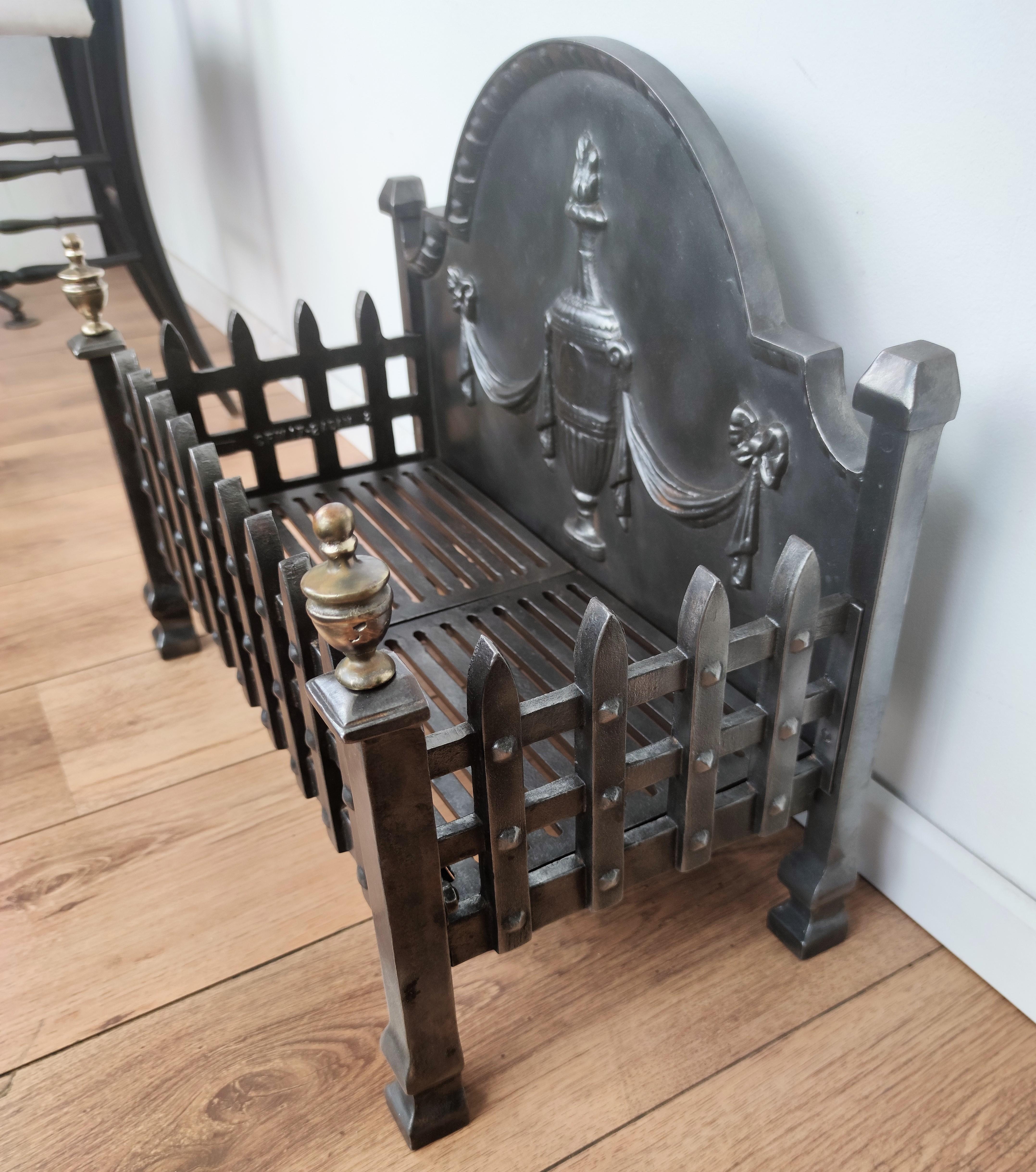 antique fireplace grate