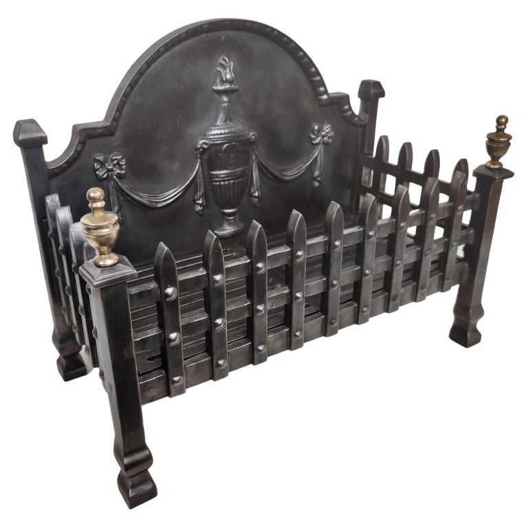 Antique Italian Cast Iron Fire Grate Fireplace Log Holder at 1stDibs | cast  iron fireplace wood holder, antique cast iron log holder, antique fireplace  grate