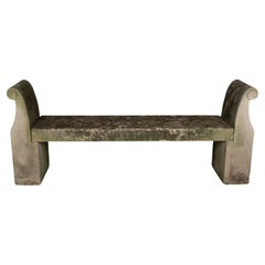 Antique Italian Cast Stone Bench