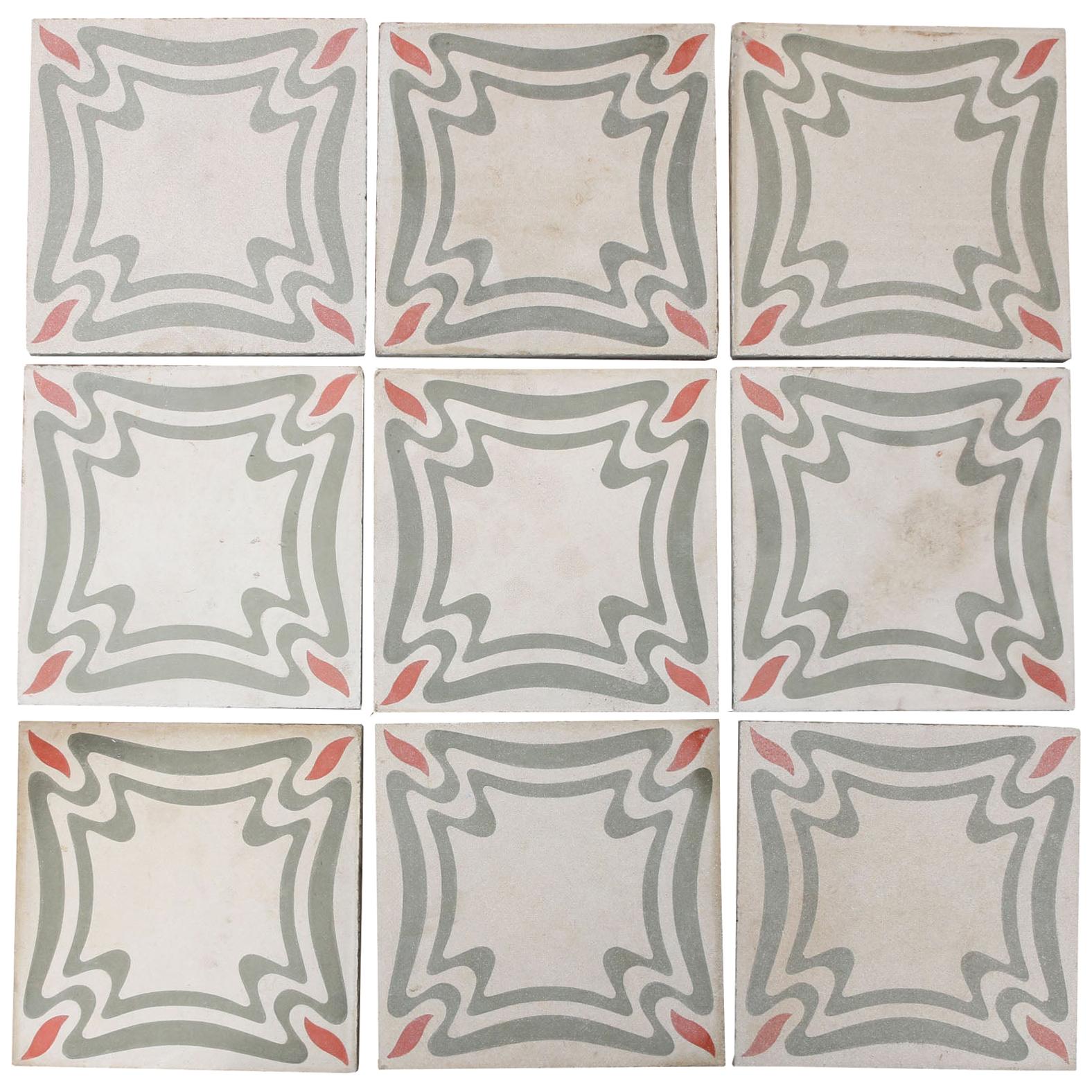 Antique Italian Cement Tiles 19.8 M2