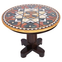 Antique Italian Center Table with Pietra Dura Top