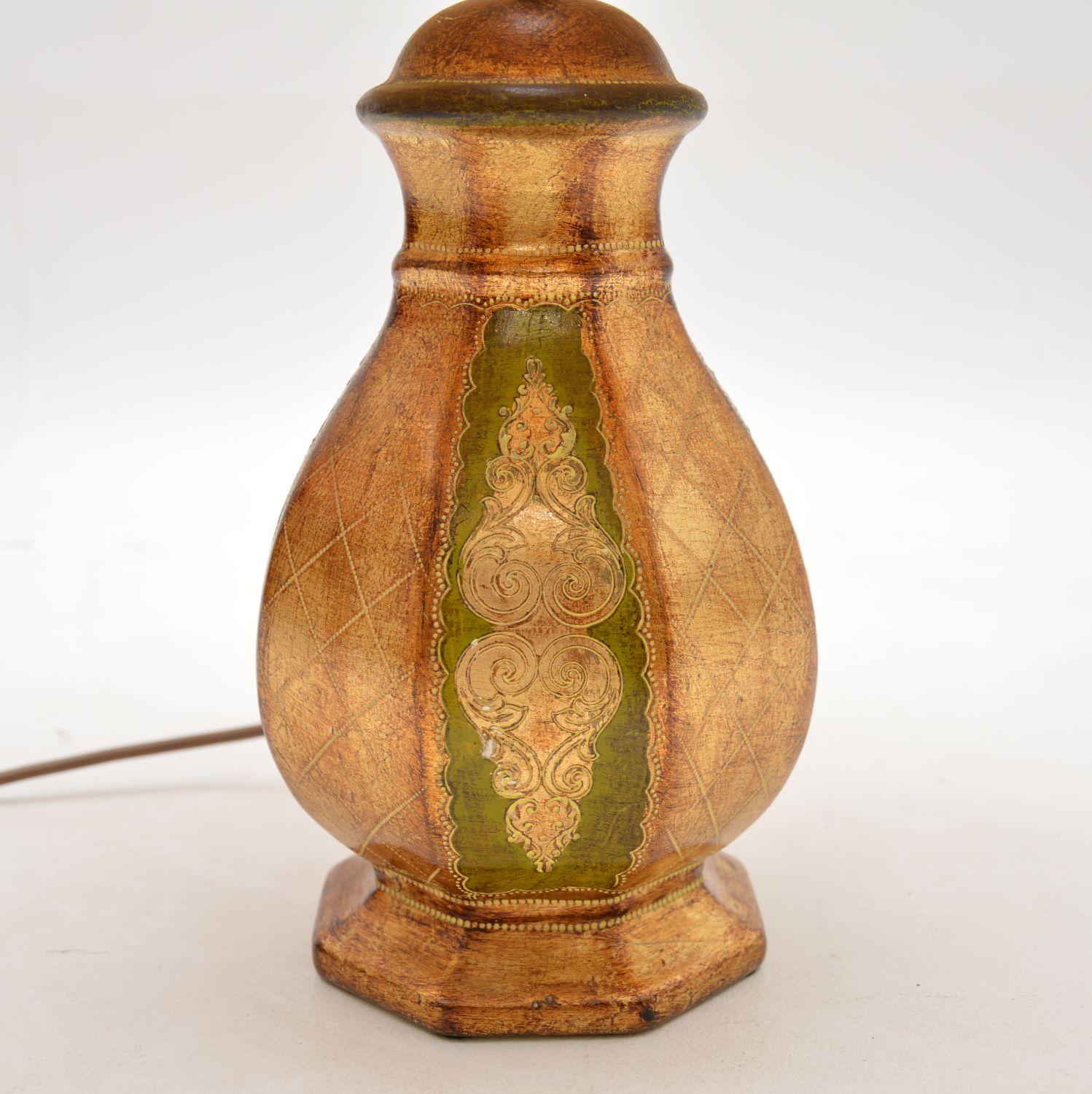 Mid-Century Modern Antique Italian Ceramic Table Lamp