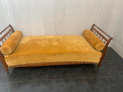 Antikes italienisches Sofa aus Kirschbaumholz