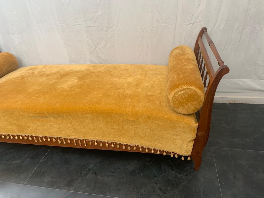 cherry wood sofa