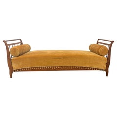 Antikes italienisches Sofa aus Kirschbaumholz
