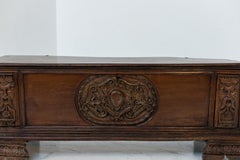 Antique Italian Chest of Drawer Tuscan in Walnut Wood
