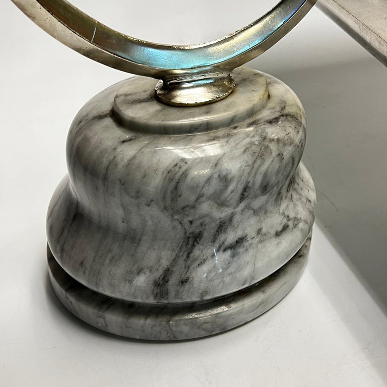 Antique Italian Chrome Plated Brass and Marble Merchant Scale For Sale ...