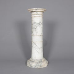 Antique Italian Classical Corinthian Column Sculpture Display Pedestal