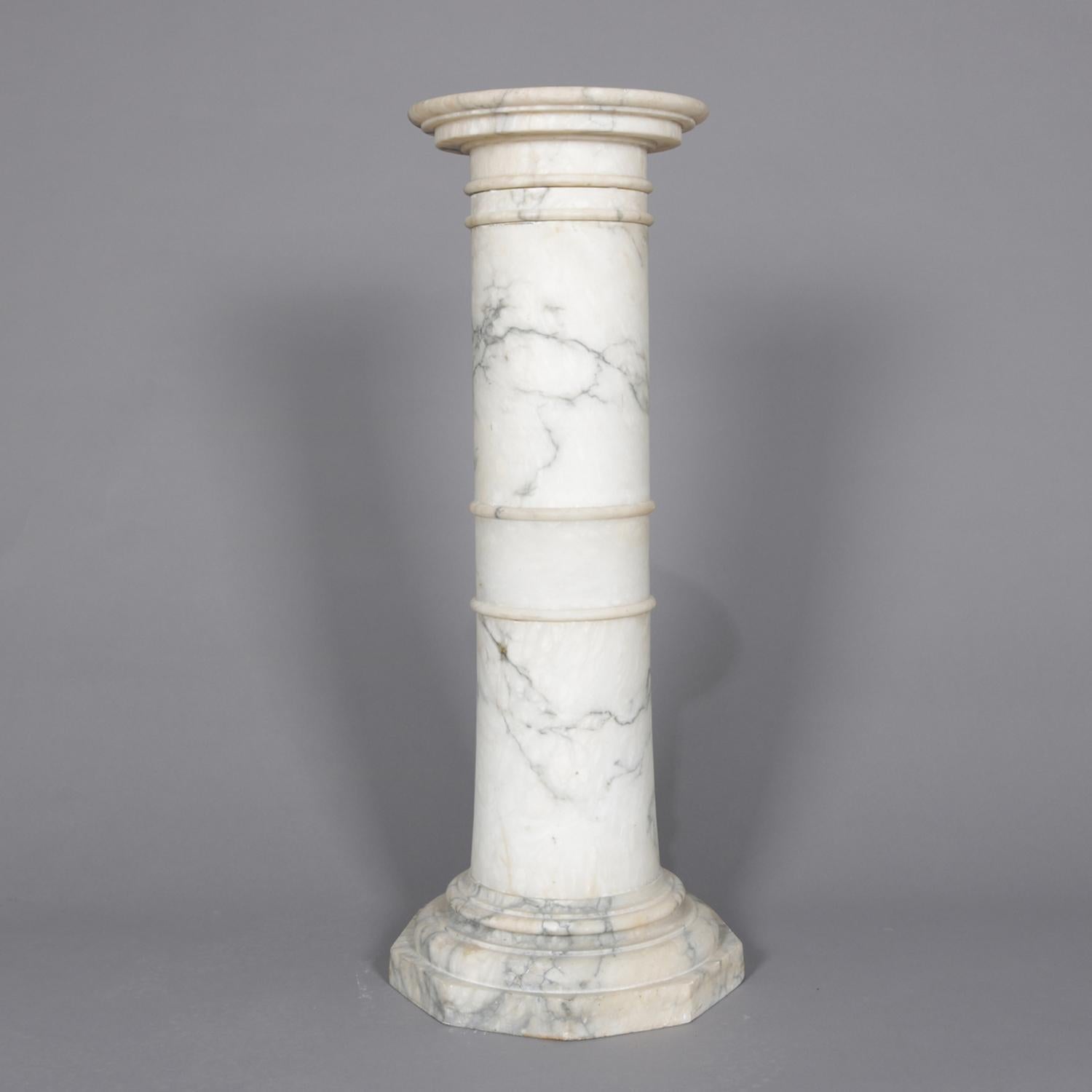 Classical Greek Antique Italian Classical Corinthian Column Sculpture Display Pedestal