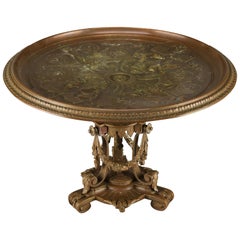 Antique Italian Classical Greek Cast Bronze Cherub Tazza, circa 1890