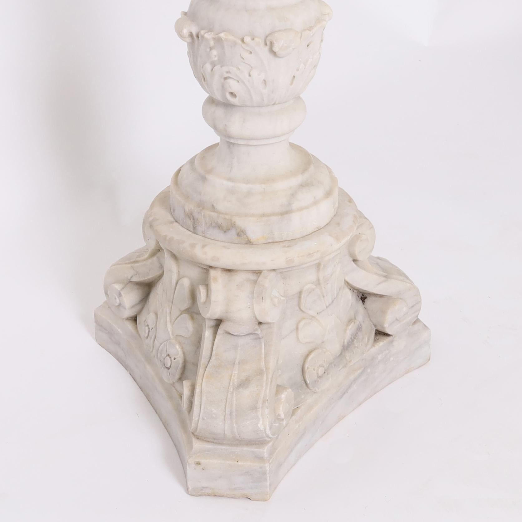 Ancienne fontaine italienne classique en marbre en vente 2