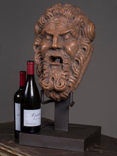 Antique Italian Classical Marble Head of a Man Sculpture, circa 1800