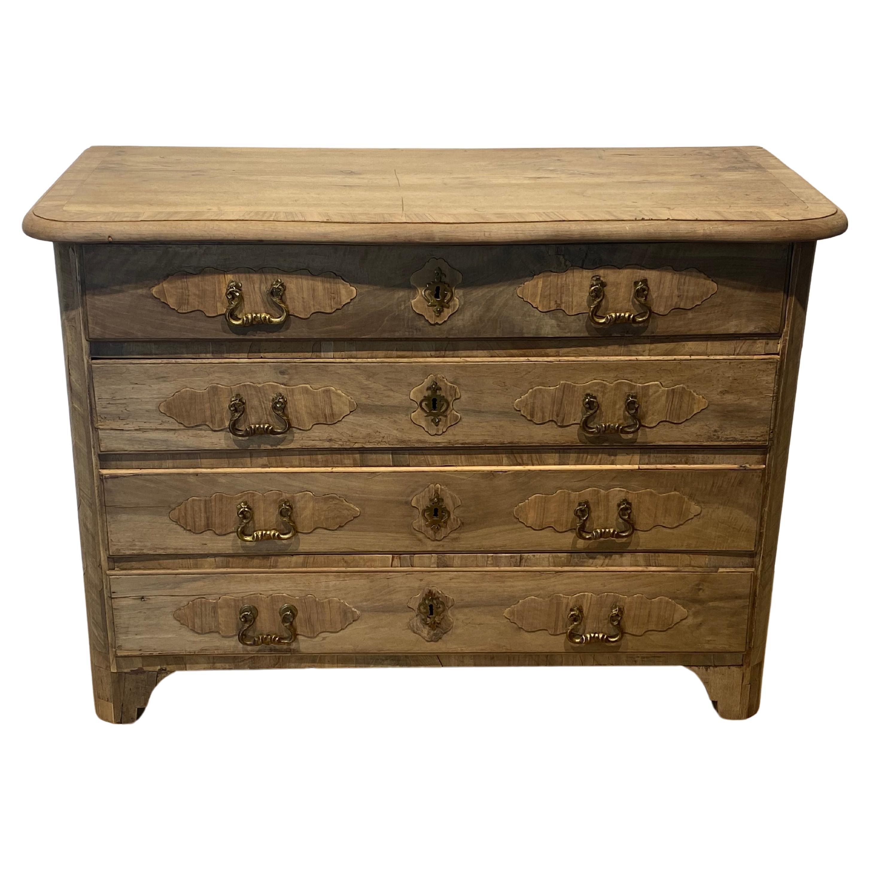 Antique Italian Commode in bleached Walnut