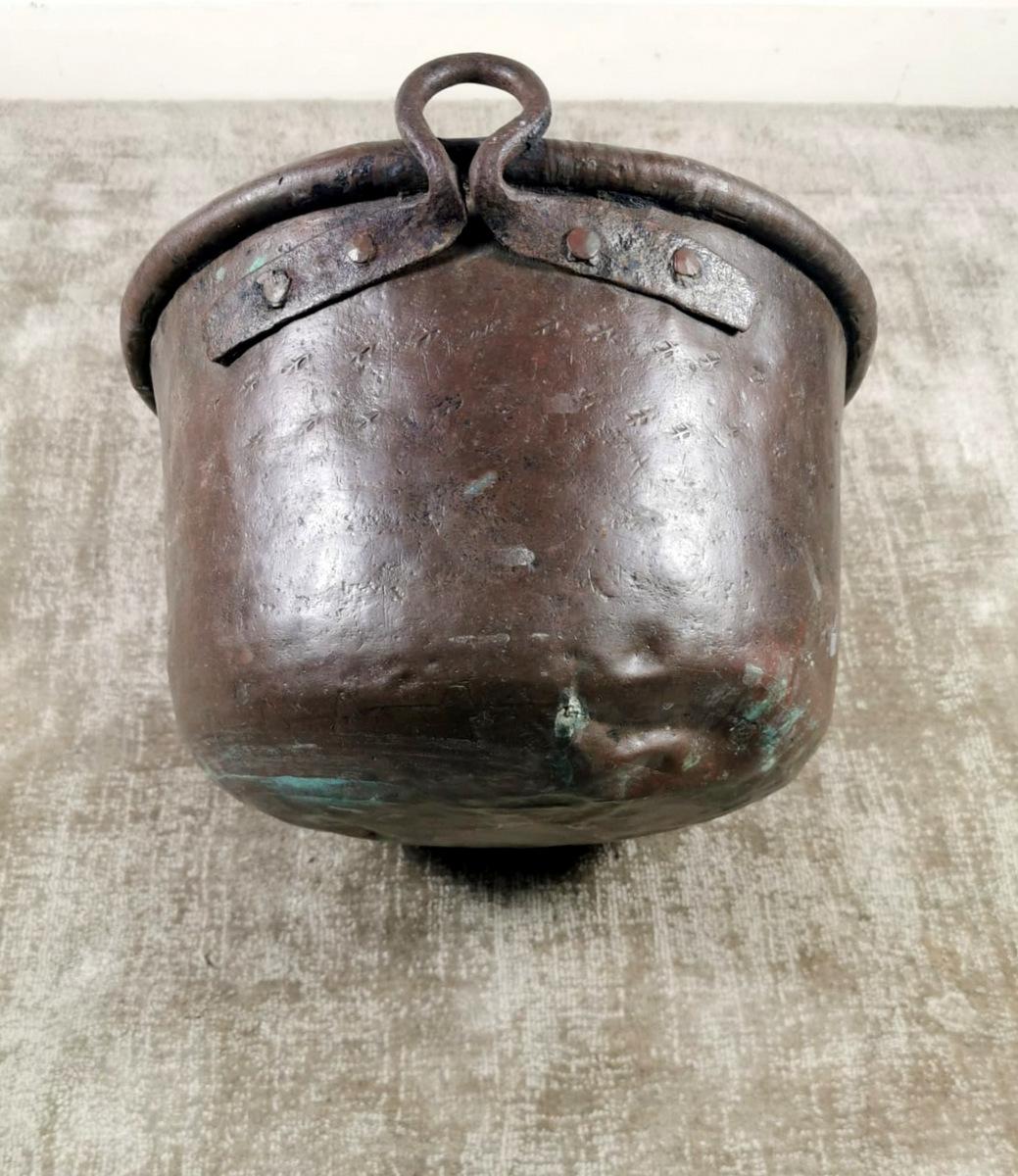 antique copper pots