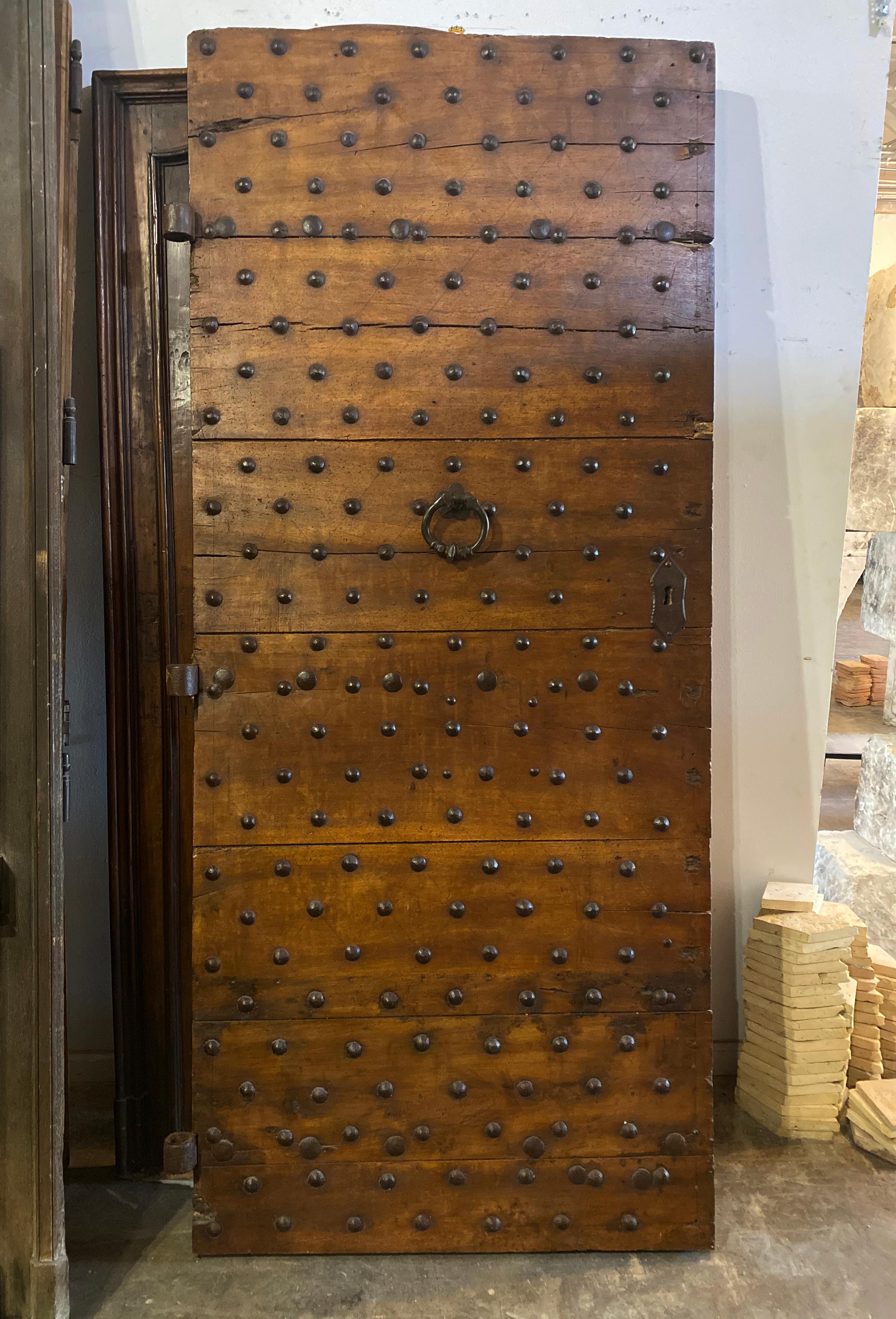Antique Italian Door, circa 17th Century In Good Condition In Dallas, TX