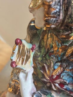 "1970s Antique Ceramic Sculpture by Eugenio Pattarno, Venetian Mask"