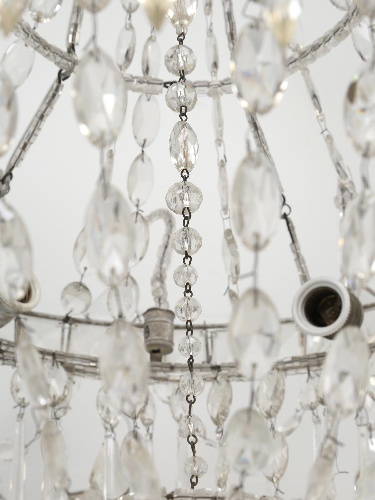 Antique Italian Empire Style Chandelier from Milan, with Letter of Authenticity  In Good Condition In Chicago, IL