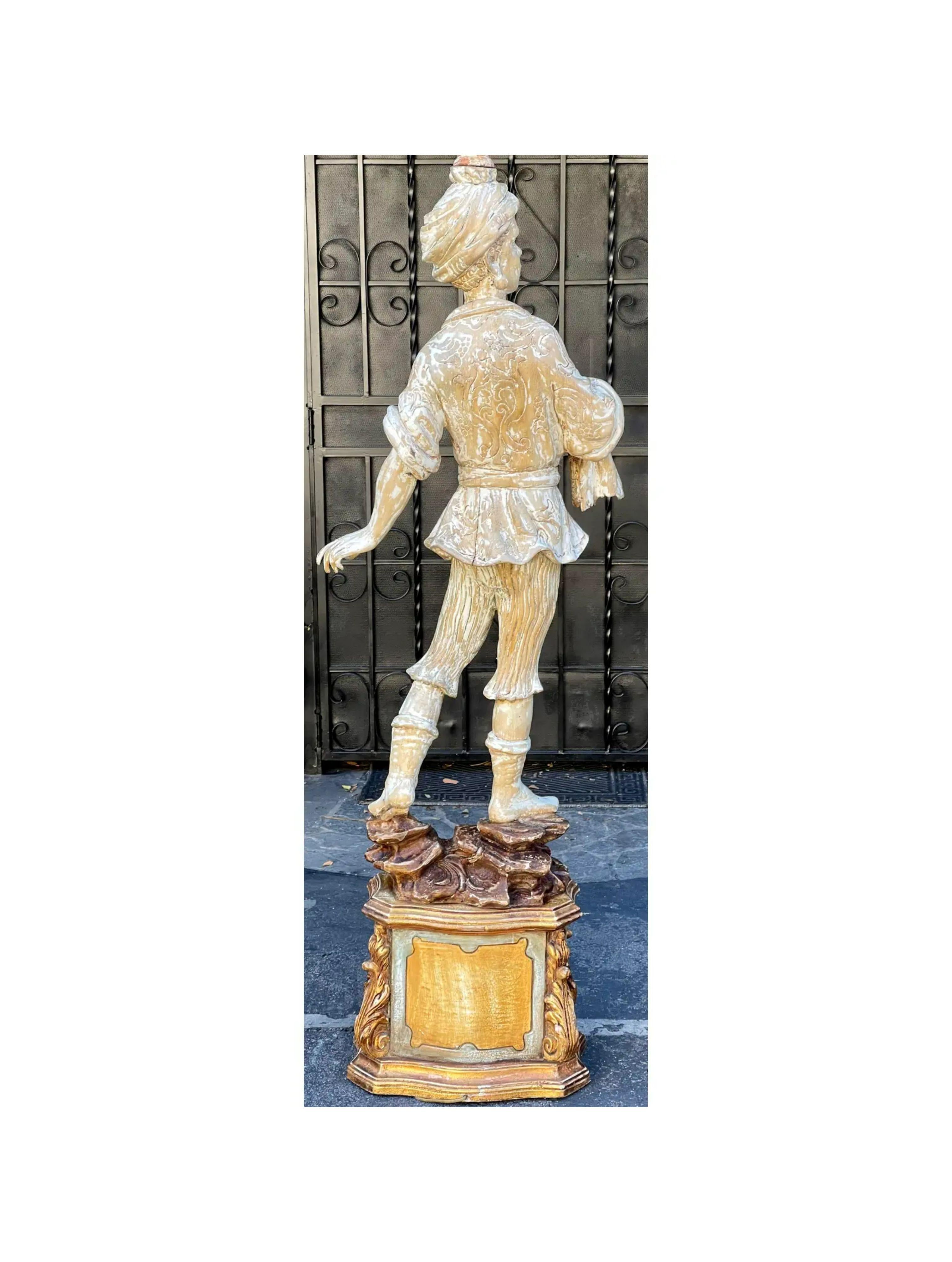 Antique Italian Figural Standing Candelabra Floor Lamp, Early 20th Century For Sale 2