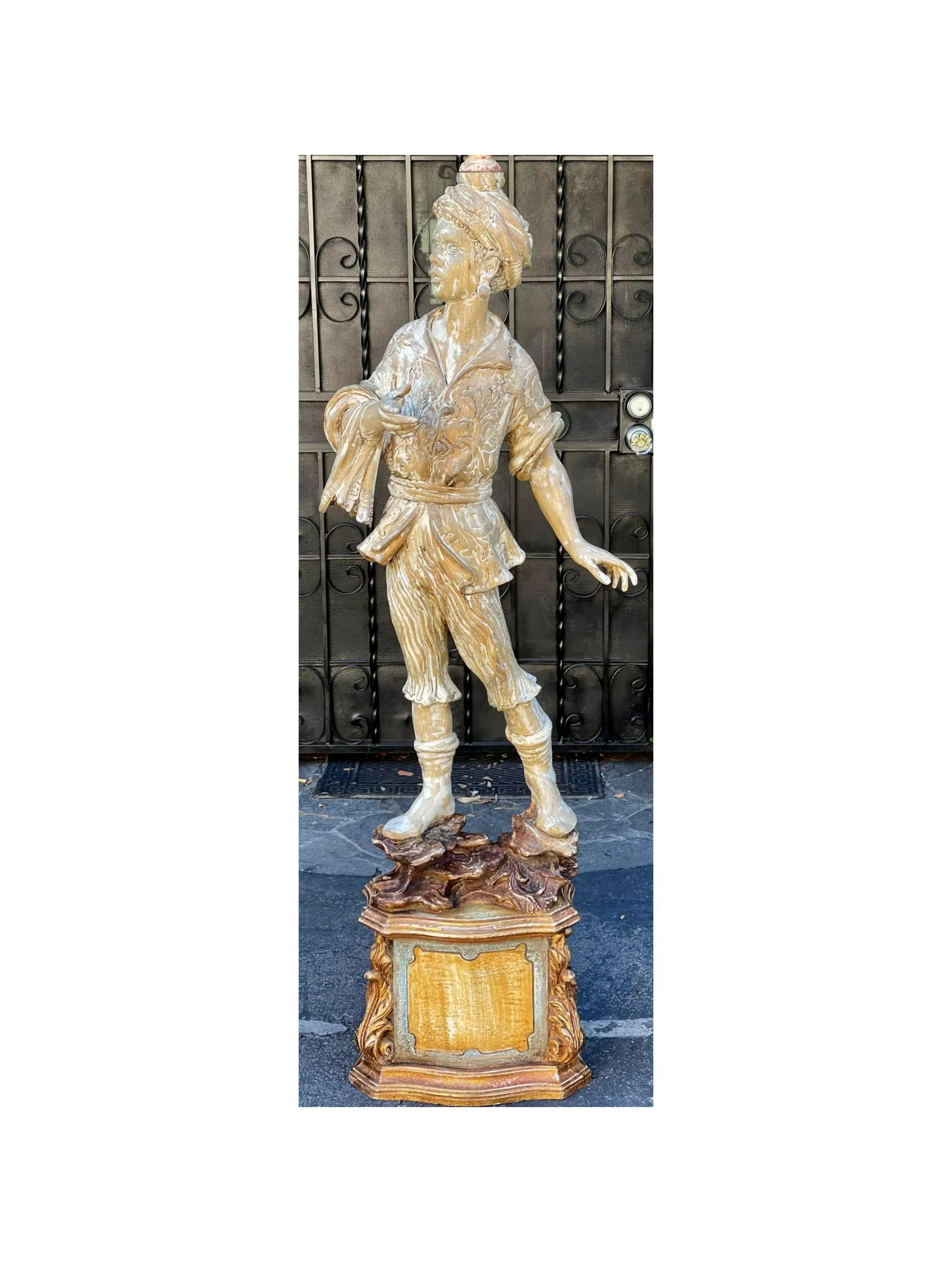 Antique Italian Figural Standing Candelabra Floor Lamp, Early 20th Century For Sale 3