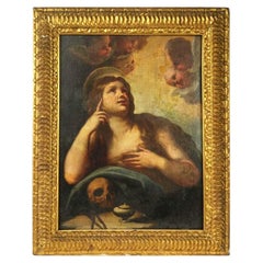 Antique Italian Follower Of Luca Giordano Oil Painting