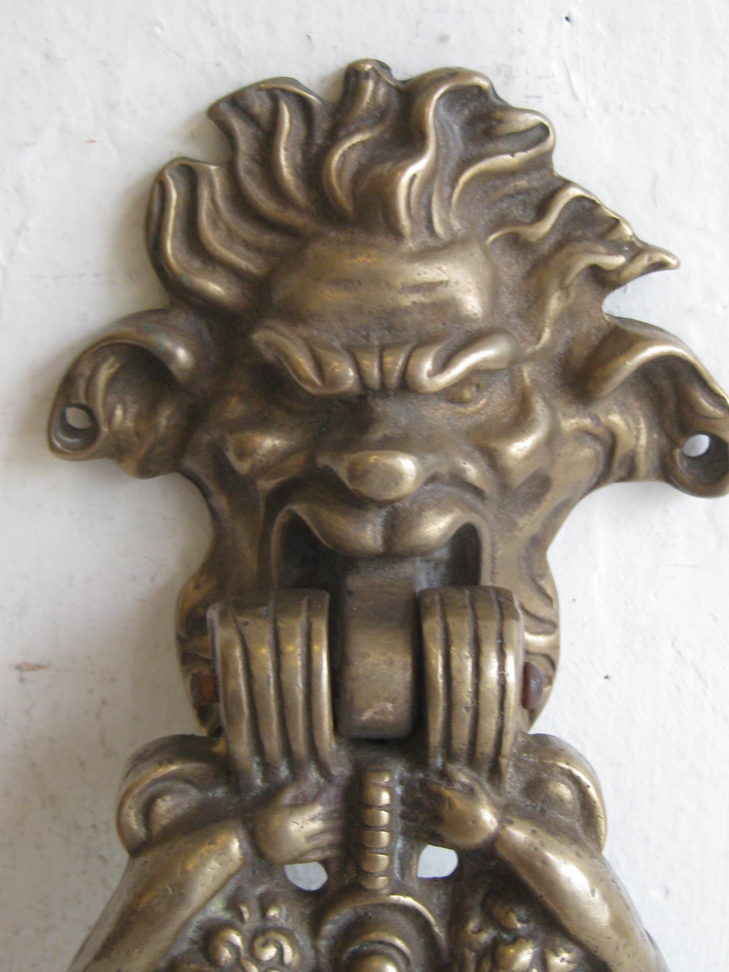 door knocker gargoyle