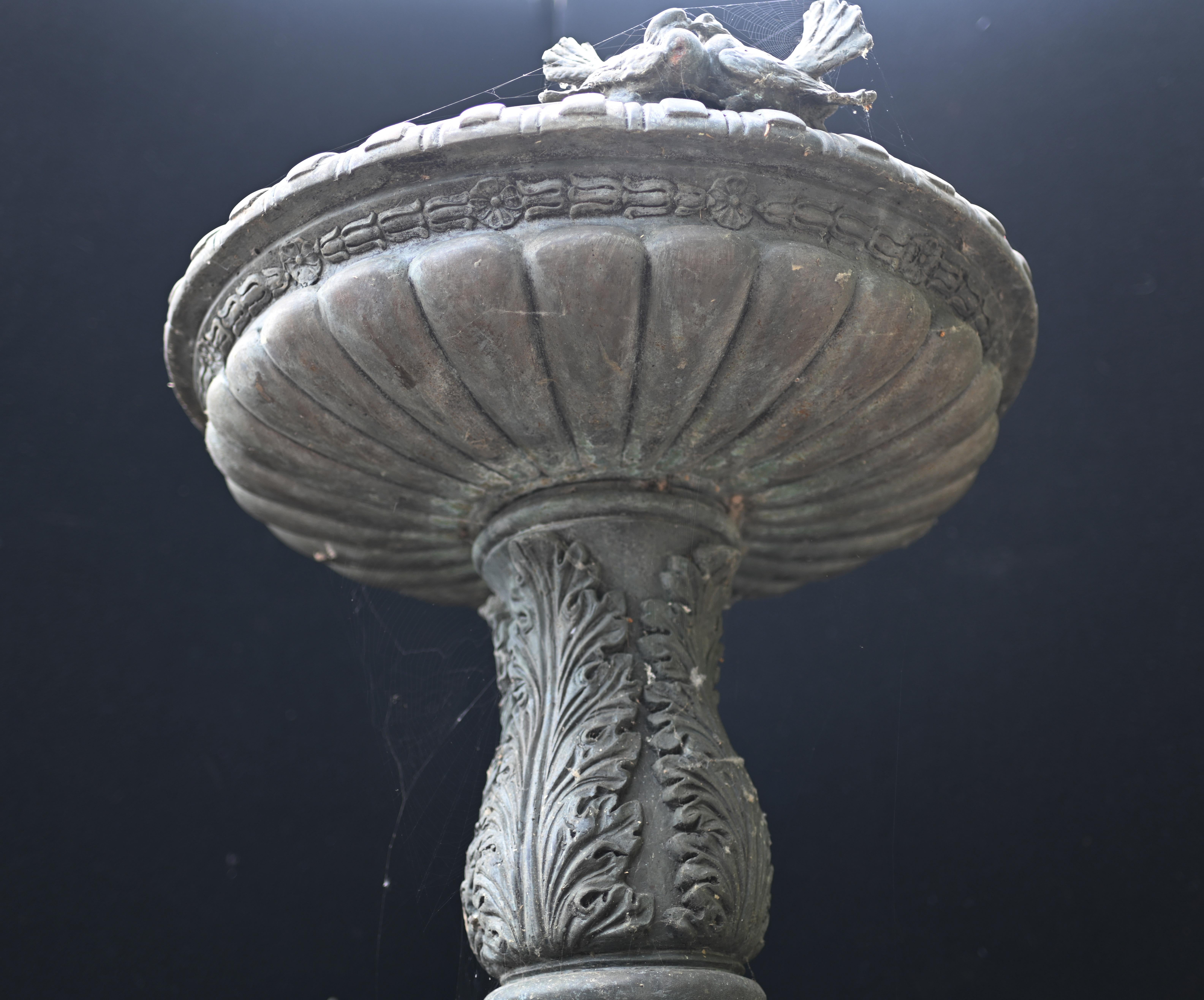 Antique Italian Garden Fountain Classical Serpent Water Feature 4
