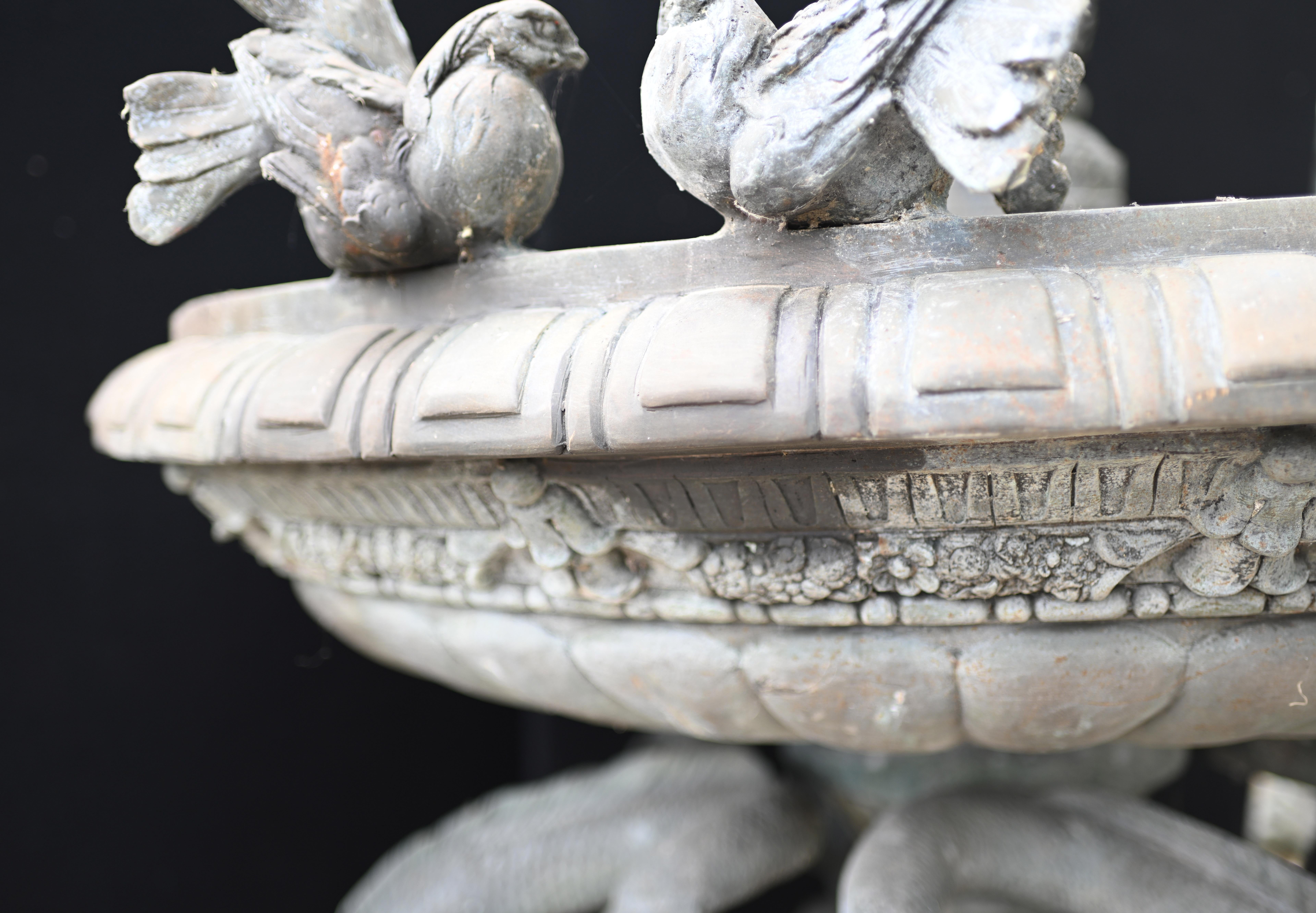 Antique Italian Garden Fountain Classical Serpent Water Feature 6