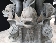Antique Italian Garden Fountain Classical Serpent Water Feature