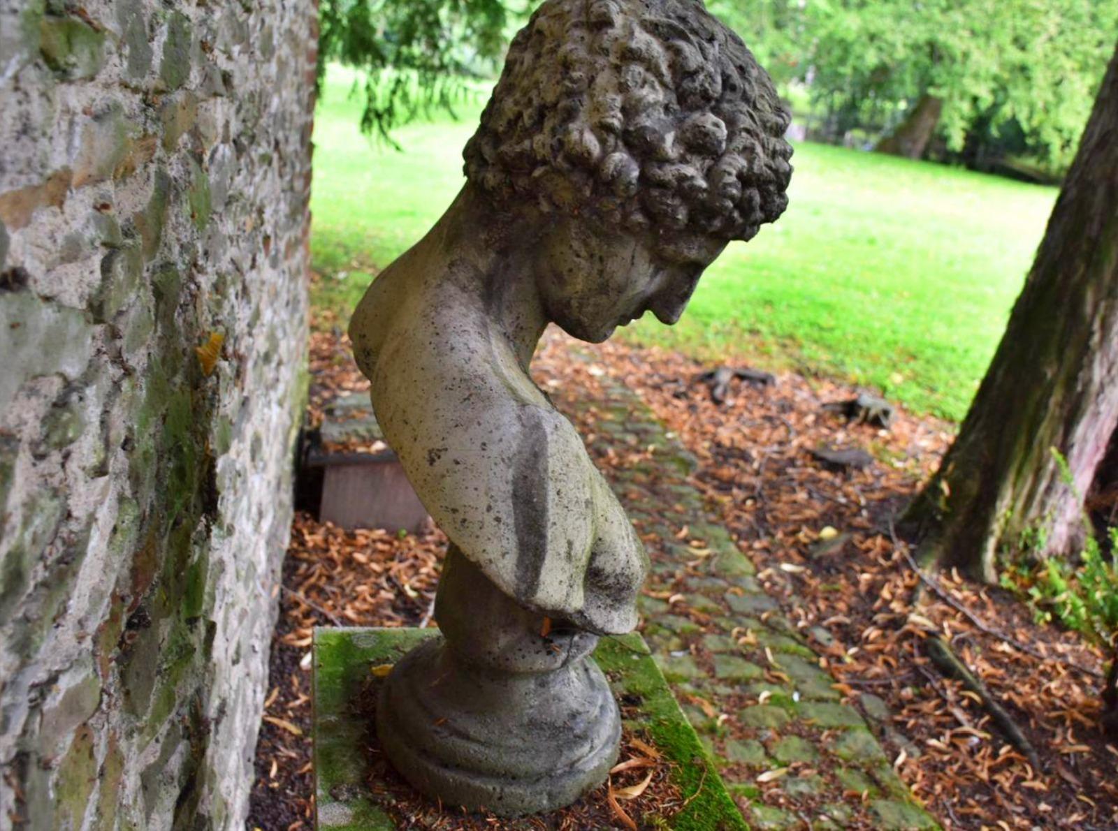 Hand-Crafted Antique Italian Garden Sculpture 19th Century 