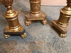 Antique Italian Gilded Candlesticks