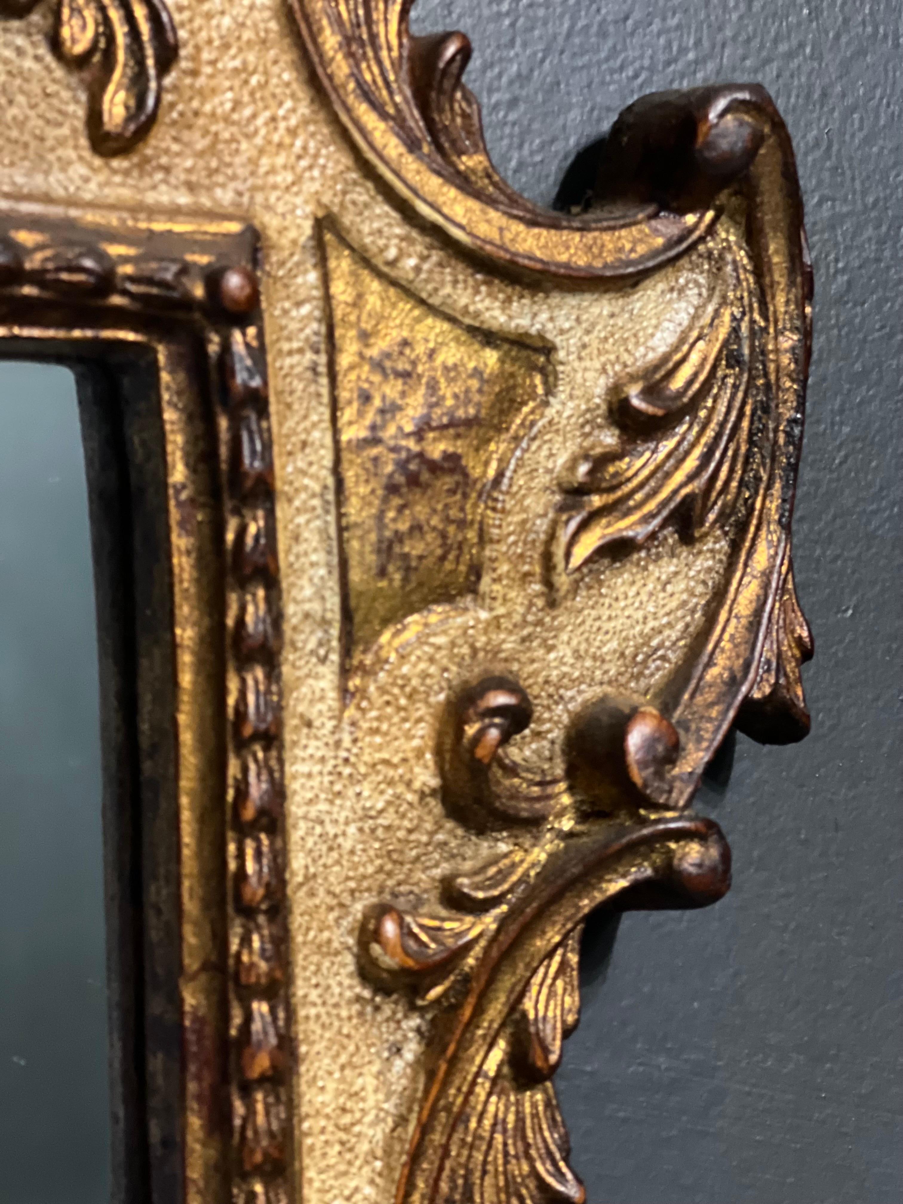 Rococo Antique Italian Gilded Mirror, Italy, 1890's
