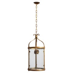Antique Italian Gilt Toleware Lantern