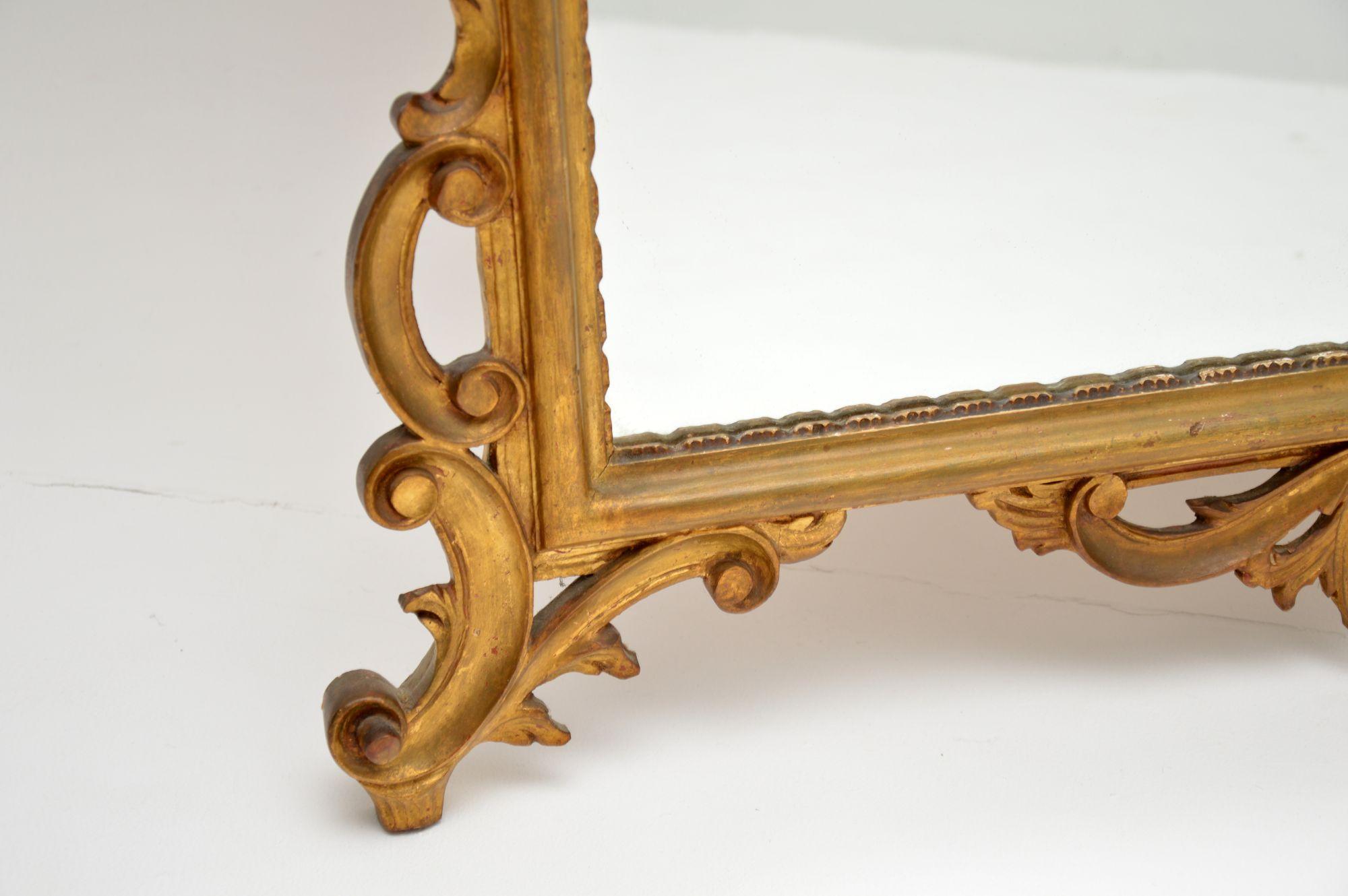 Antique Italian Gilt Wood Mirror 4