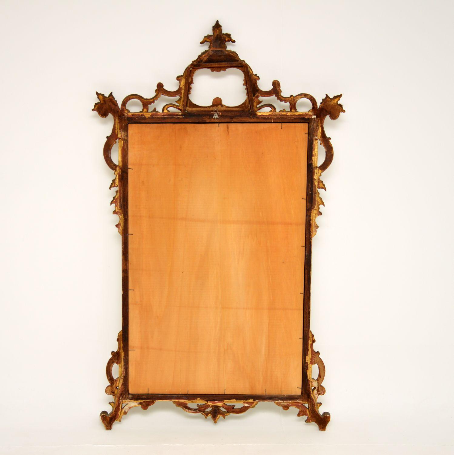 Antique Italian Gilt Wood Mirror 5