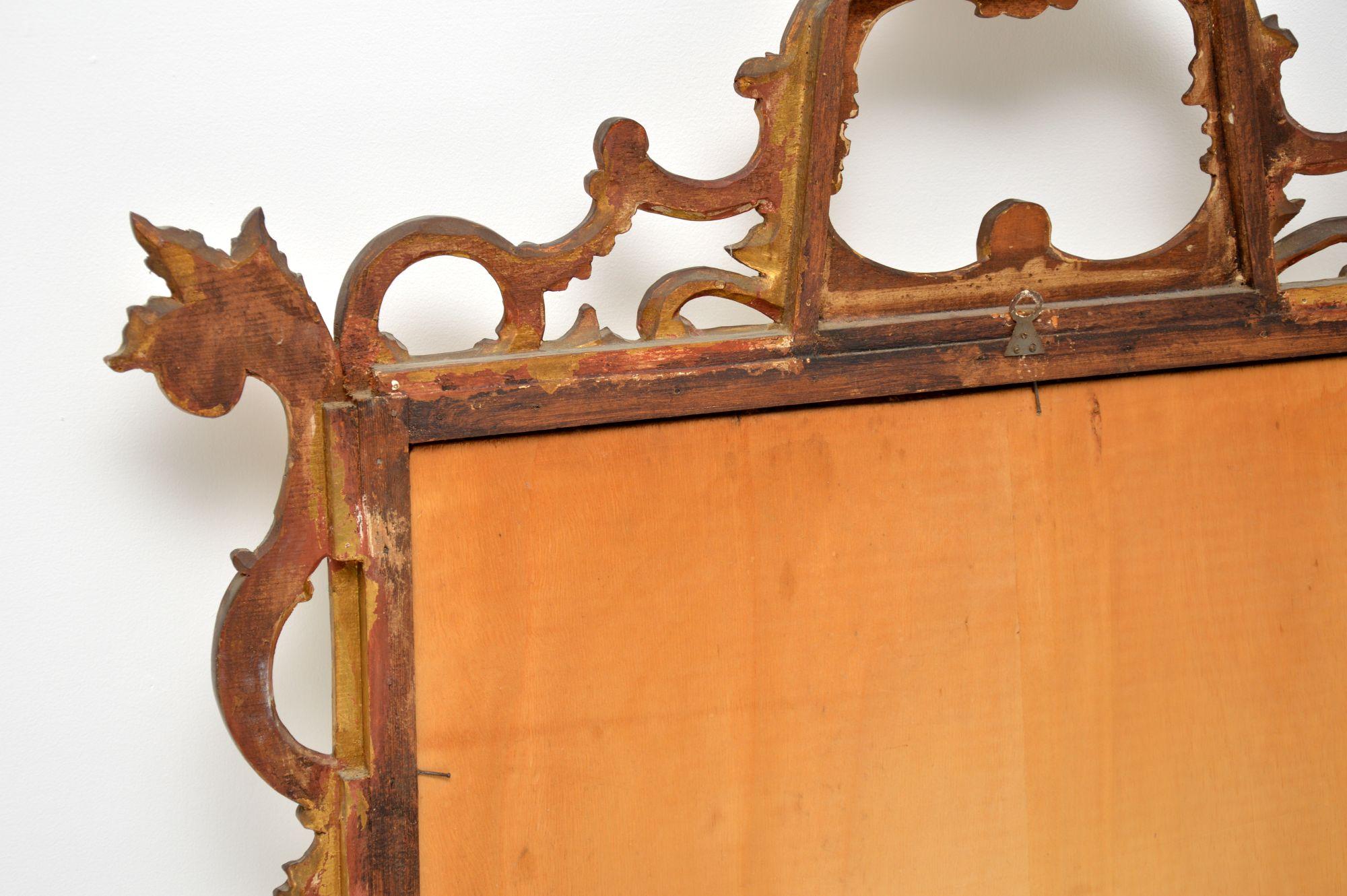 Antique Italian Gilt Wood Mirror 6