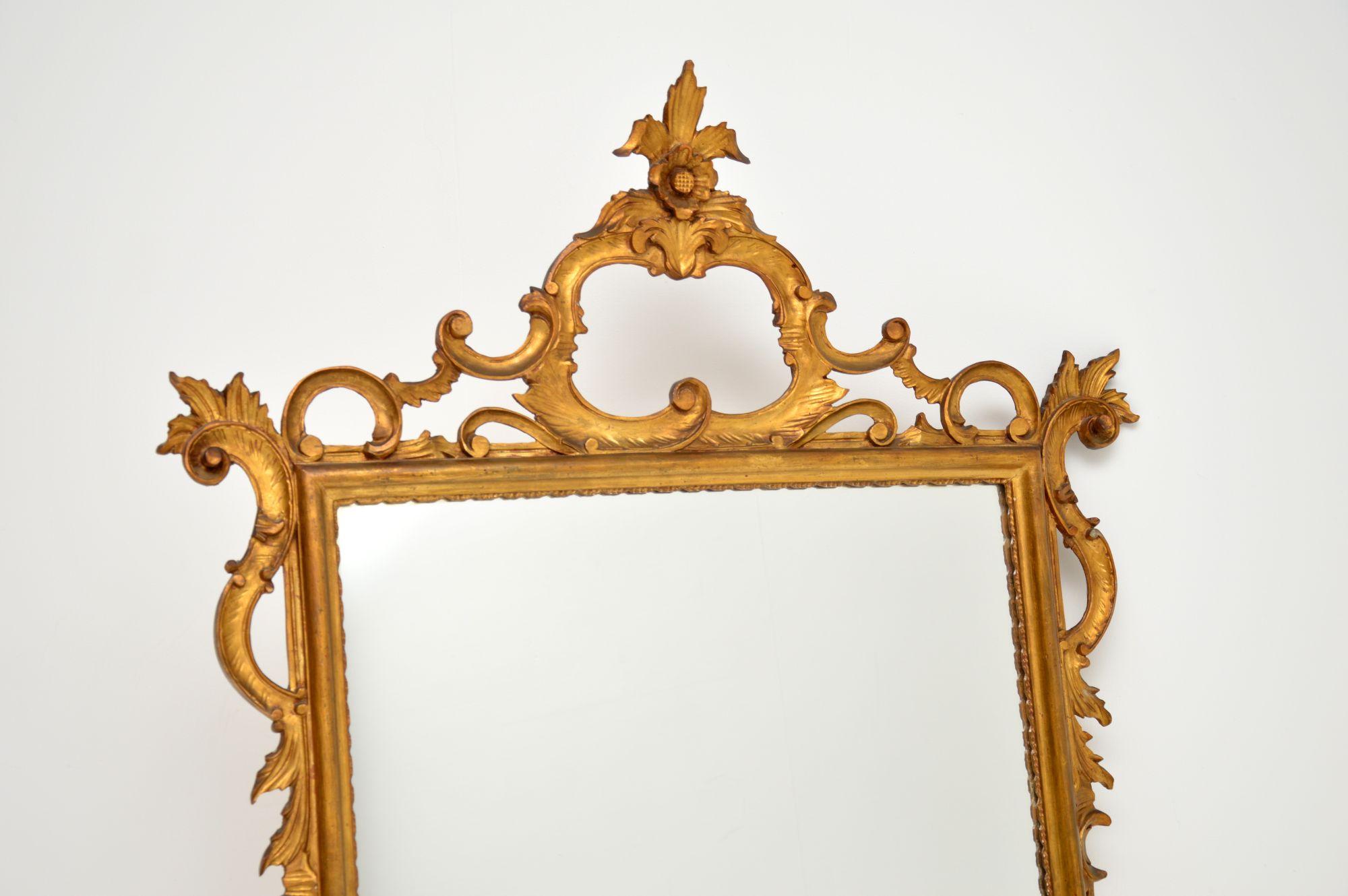 Antique Italian Gilt Wood Mirror In Good Condition In London, GB