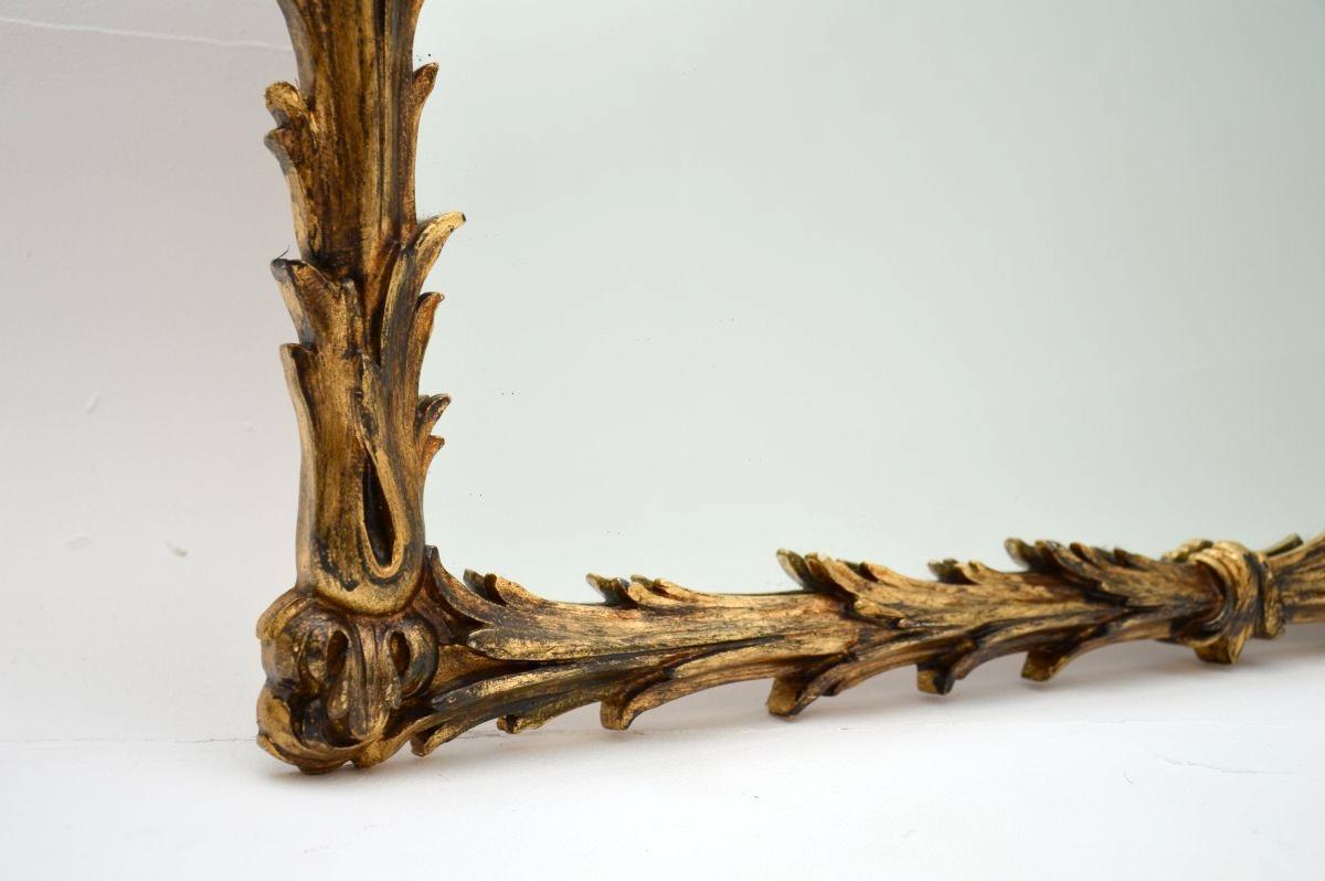 Antique Italian Gilt Wood Mirror (miroir italien en bois doré) Bon état - En vente à London, GB