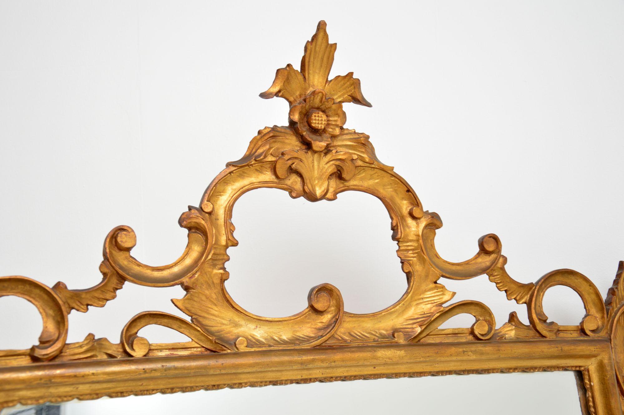 20th Century Antique Italian Gilt Wood Mirror